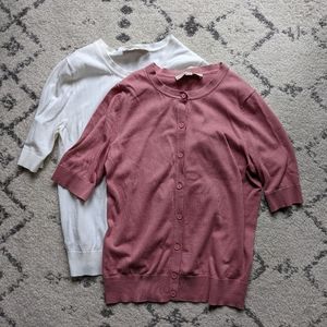 LOFT short sleeve cardigans